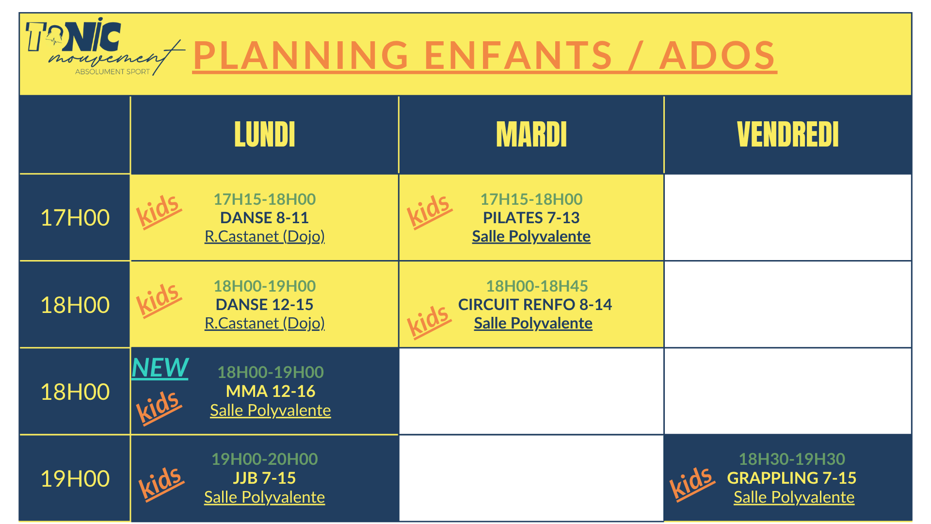 planning globale 1