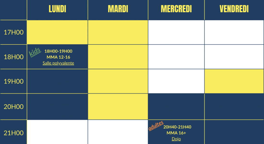 planning mma